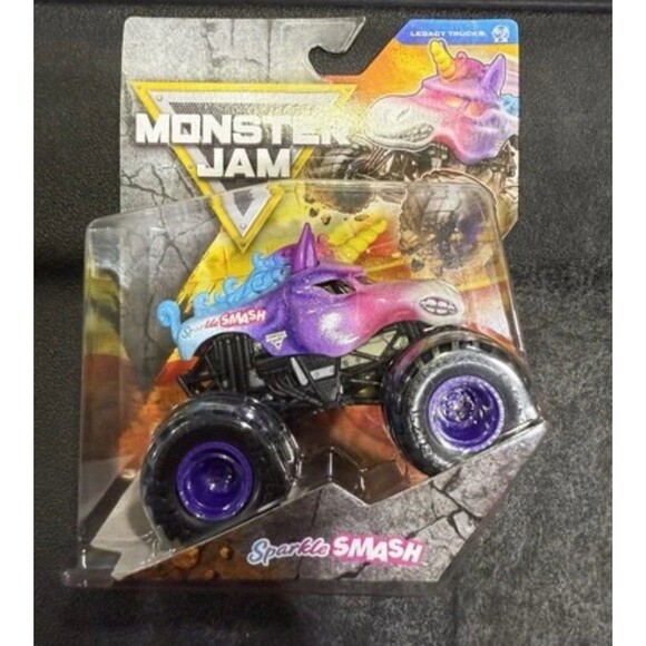 Monster Jam Sparkle Smash Mud Blaster Color Change & Sparkle Smash Series 43 Lot - Picture 4 of 5